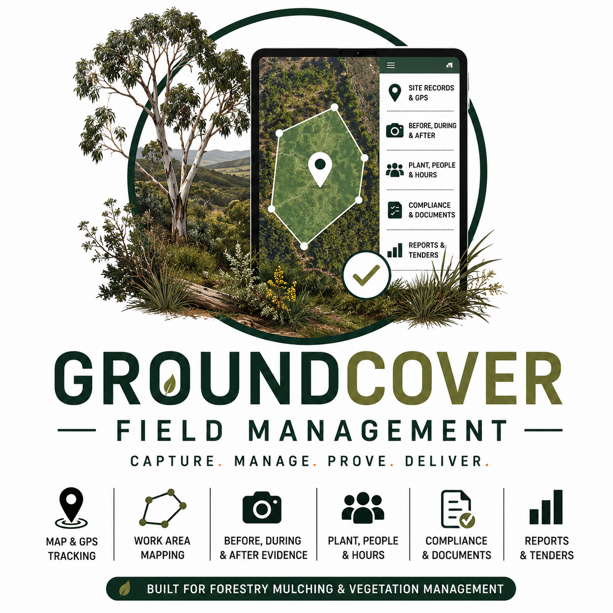 Groundcover Field Management — capture, manage, prove, deliver