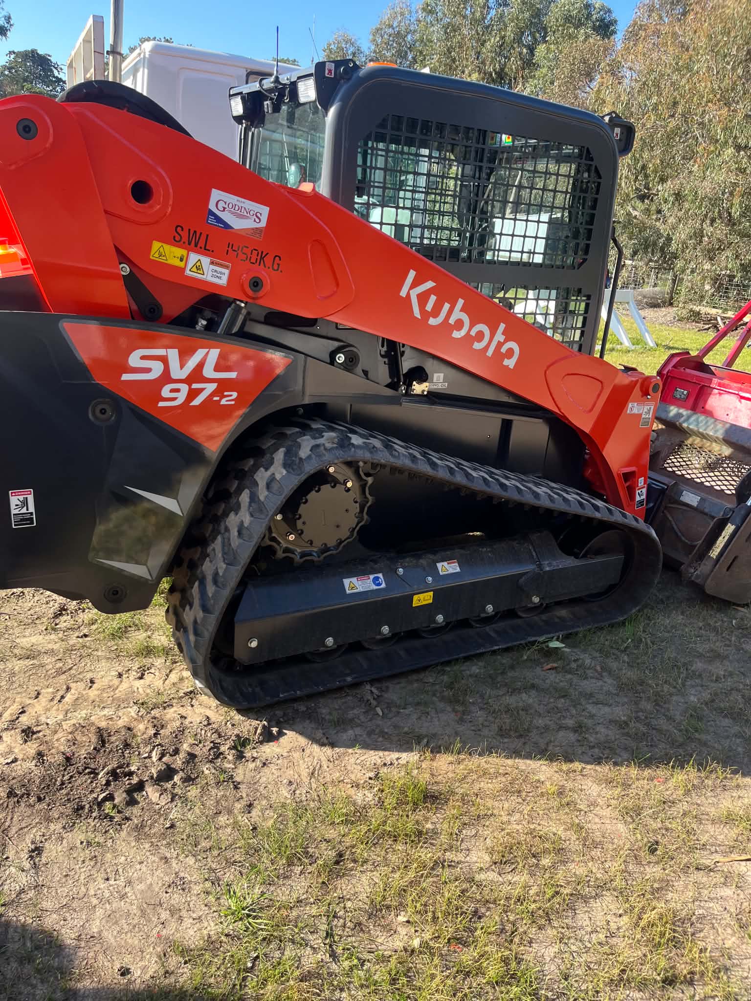 New Kubota SVL97-2 compact track loader fitted for Otway Forestry Mulching work